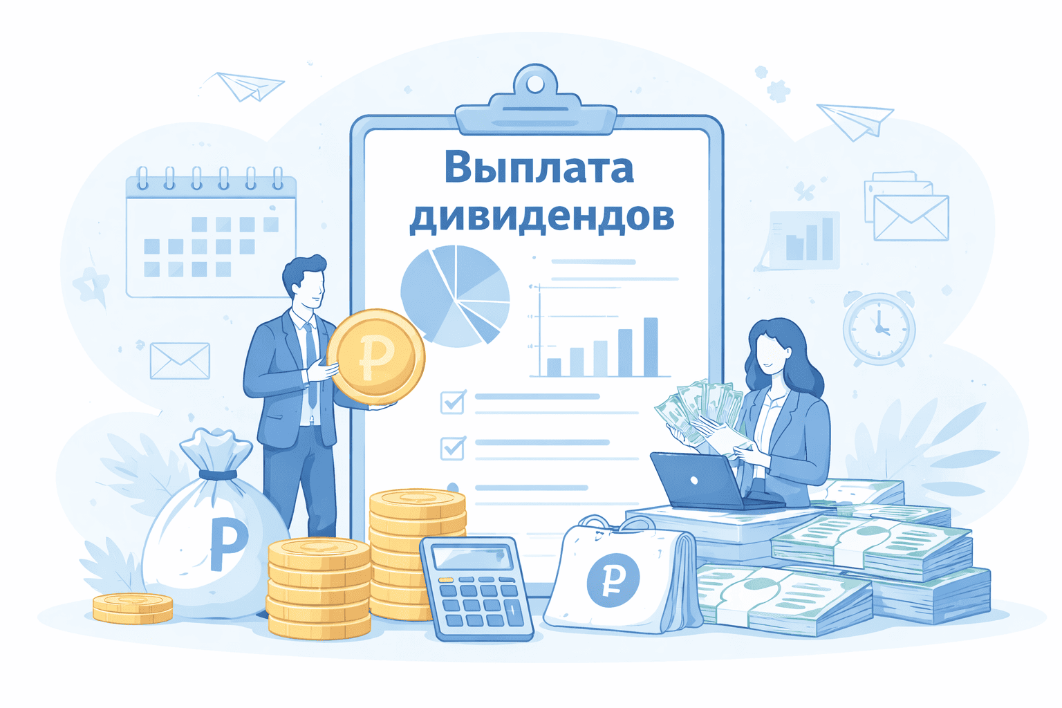 Выплата дивидендов: порядок, сроки, учет и налоги в 2026 году